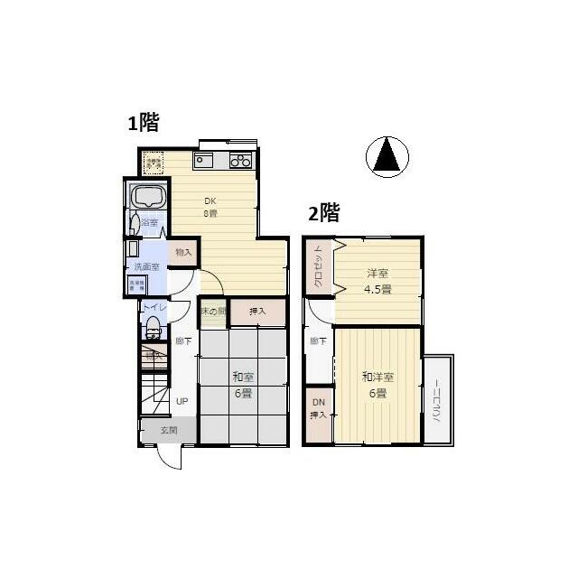 貸家　長後３９４－５ 間取り