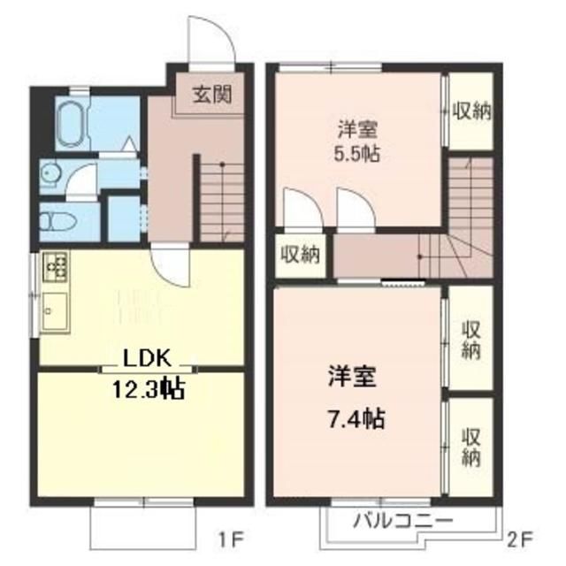 ウィルハイム 0105号室 間取り