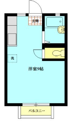 コスモハイツ  201号室 間取り