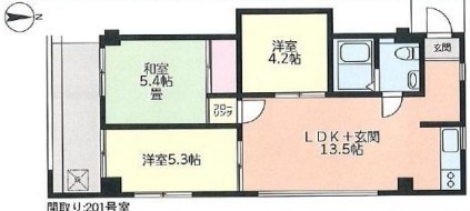 ＡＣＥヴィラ大船 201号室 間取り