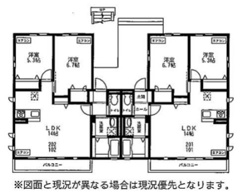 アスティルⅠ 102号室 間取り