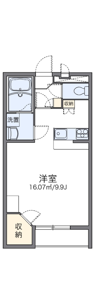 レオパレスアベニューⅡ 111号室 間取り