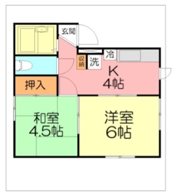 プライム湘南Ａ棟 101号室 間取り