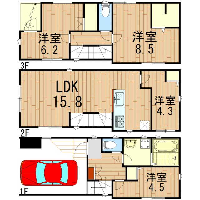 ＱＬＡＺＯ　泉区新橋町　戸建 間取り