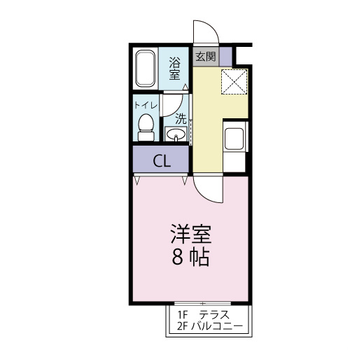 グランフォルム 202号室 間取り