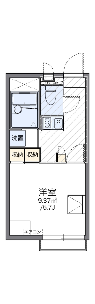 レオパレスサンレジデンス湘南 203号室 間取り