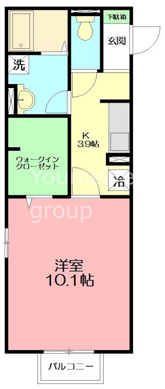 マ・メゾンASUKAⅢ 107号室 間取り