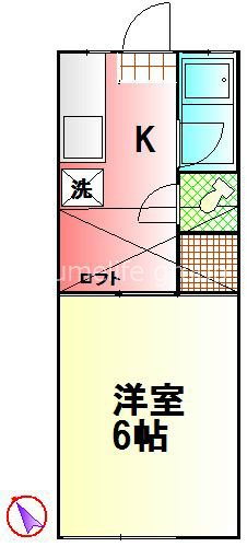 フォーベル鶴巻  208号室 間取り