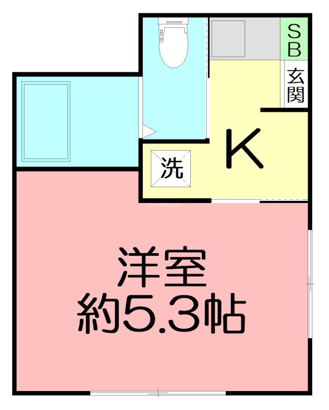 クローバーハウス 201号室 間取り