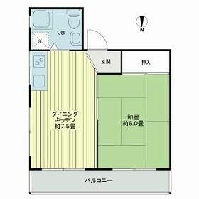 江ノ島シーサイドマンション 3F号室 間取り