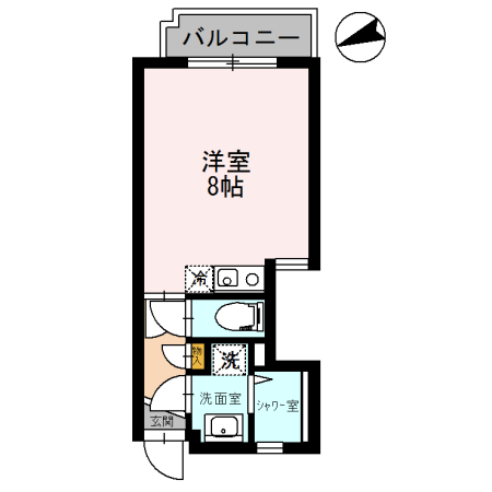 フェニックス厚木 305号室 間取り