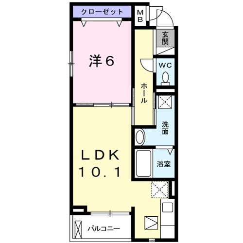 レガーロ 103号室 間取り