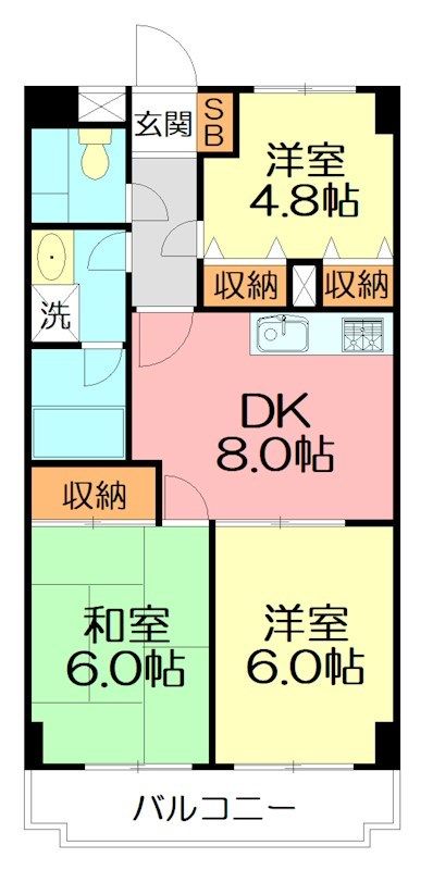 藤セルシオ 404号室 間取り