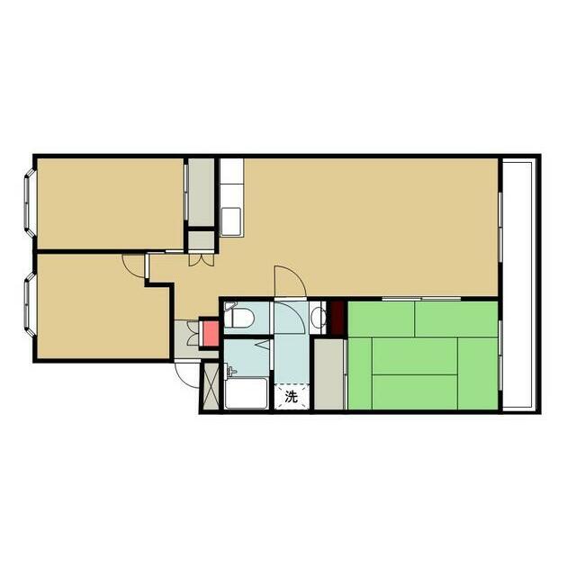 ハイツ崇善(ソウゼン) 504号室 間取り