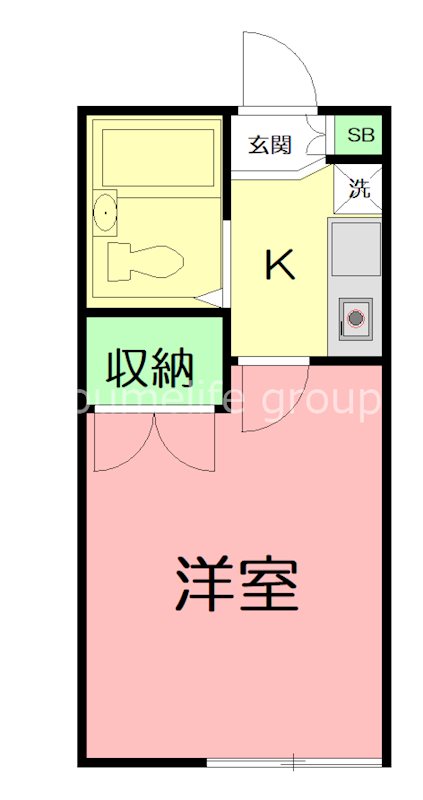 クエスト横浜 202号室 間取り