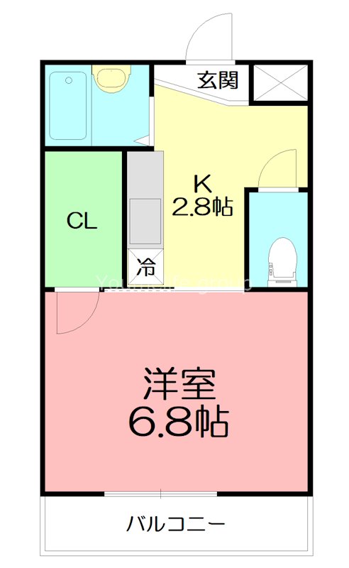 アビタシオン湘南 103号室 間取り