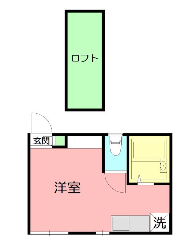 パンシオン長後No.2 102号室 間取り