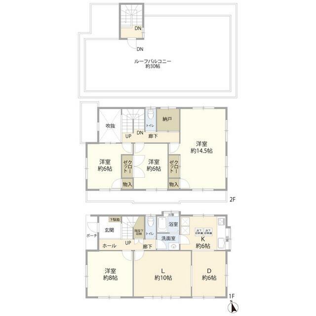 藤沢市片瀬山１丁目住宅（０２１２２９） 間取り