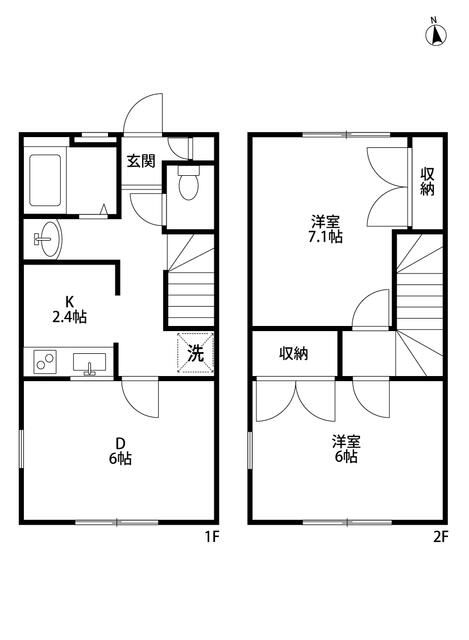 カワセミ 105号室 間取り