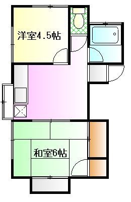 すみれハイツ 201号室 間取り