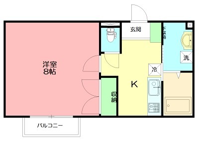 湘南メゾン・K 101号室 間取り