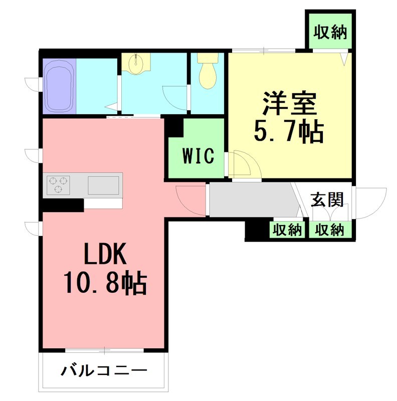 メゾン　ド　リブロン 00201号室 間取り