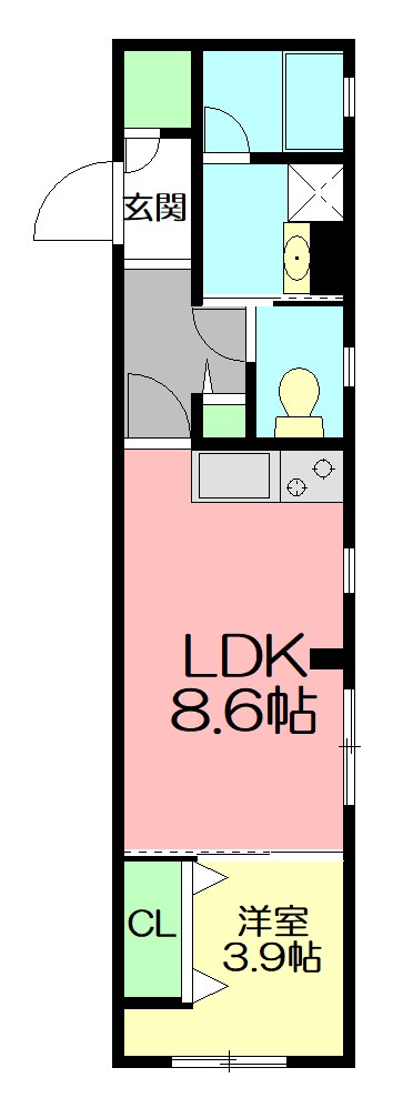 ステラ 101号室 間取り
