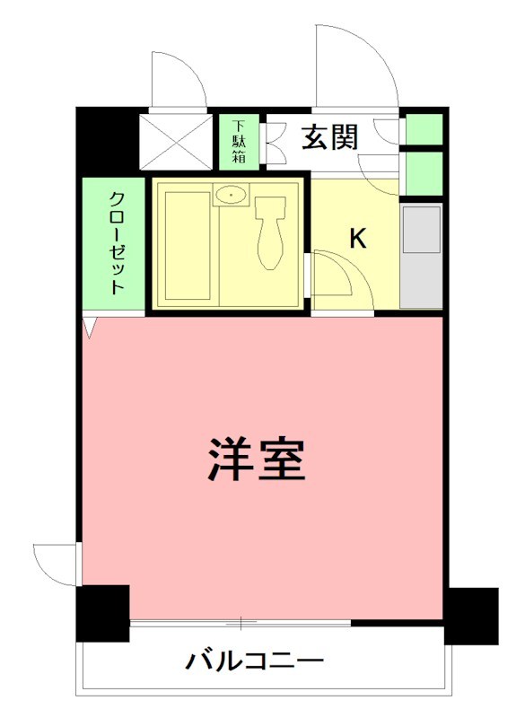 クリオ平塚参番館 409号室 間取り
