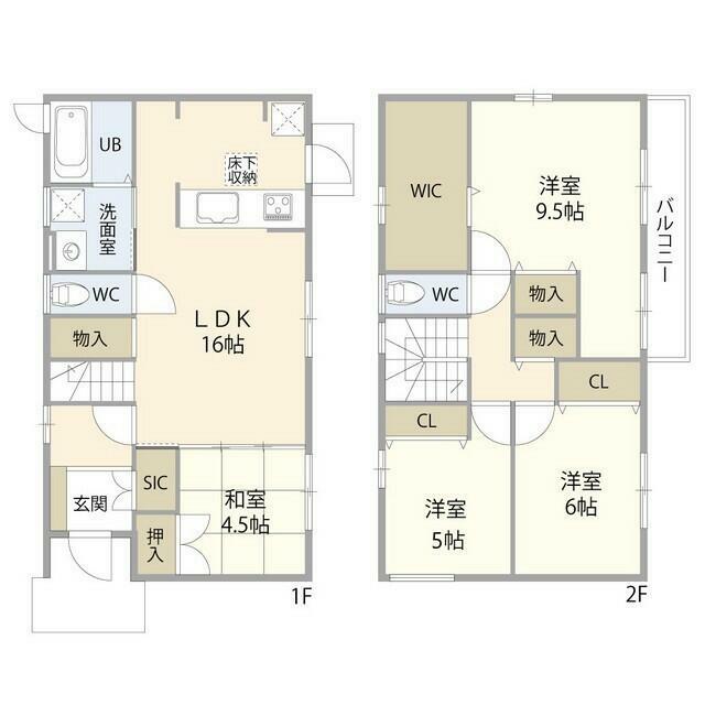 小田原市鴨宮住宅（０００４１１５） 間取り
