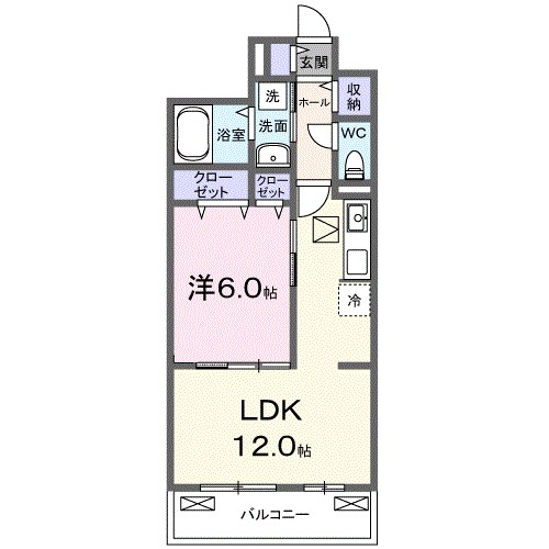 ラミリス 103号室 間取り