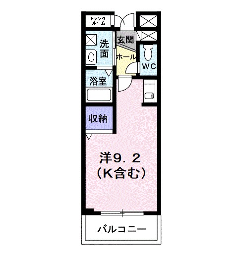 ツインスターＡ 304号室 間取り