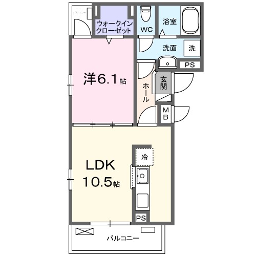 トモズ・ヴィラⅡ 301号室 間取り