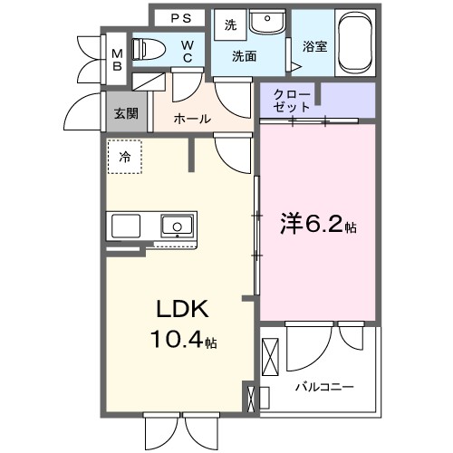 トモズ・ヴィラⅡ 203号室 間取り