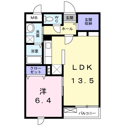 ライルヴィラ 103号室 間取り