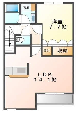 エクセル湘南 202号室 間取り