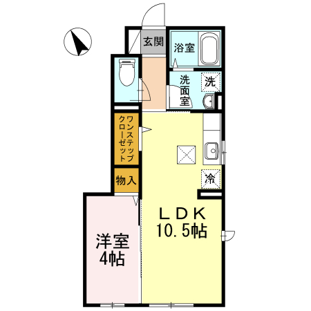 Dフォート 101号室 間取り