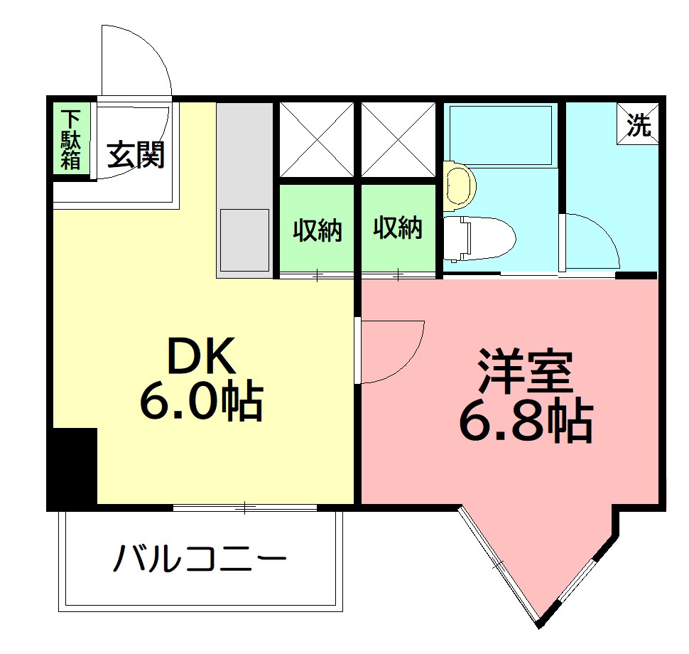 第12明智ビル 0107号室 間取り