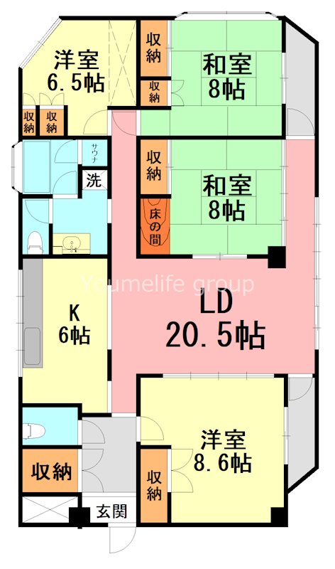 第12明智ビル 0603号室 間取り