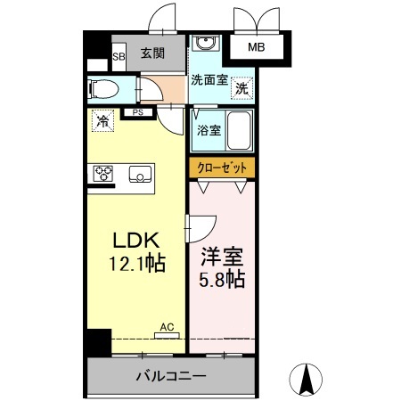 メゾン・ド・シルキー 405号室 間取り