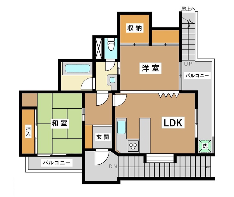 203号室 間取り