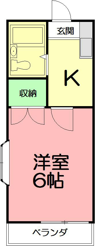 マルベリーヒル 201号室 間取り