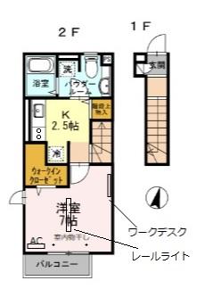 エスポワール鵠沼 205号室 間取り
