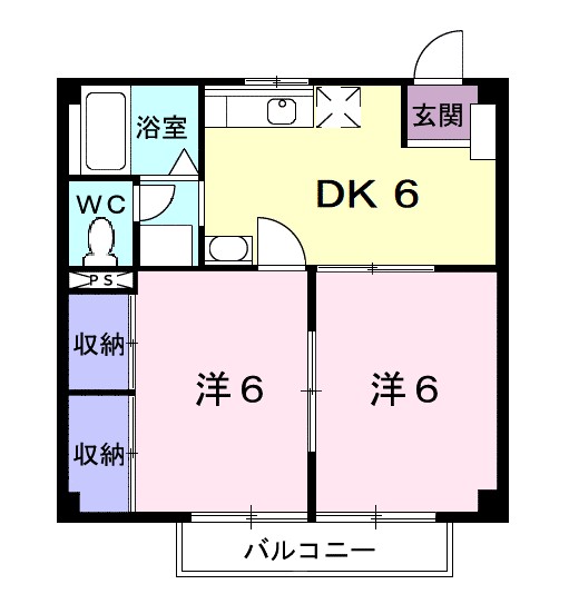 ニューシティハイツＡＯＫＩ 203号室 間取り