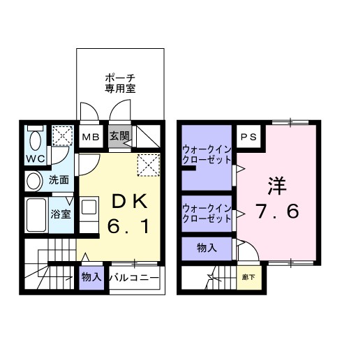 サンテラス本郷台Ｃ 101号室 間取り