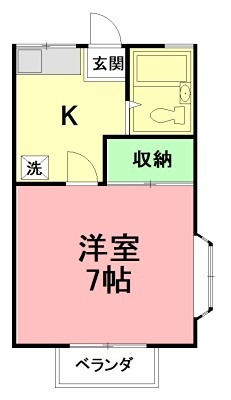 グリーンハイツＢ 205号室 間取り