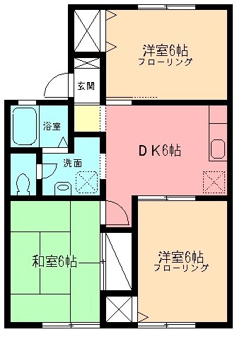ロイヤルパレス 101号室 間取り