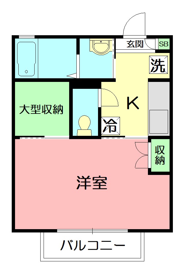 アルス伸晃 2F号室 間取り