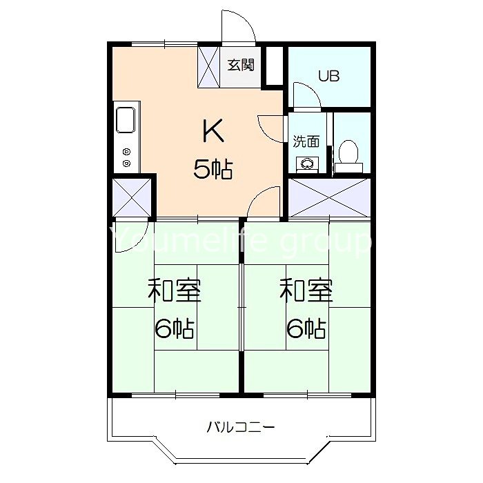 ウエムラコーポ 202号室 間取り