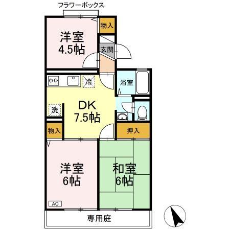 ドルフ東戸塚 102号室 間取り