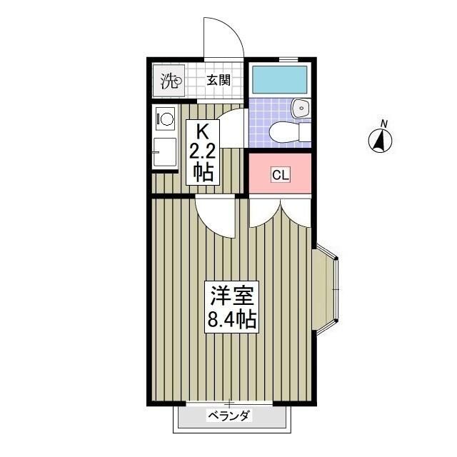 MKハイム 201号室 間取り